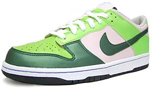 nike wmns dunk low [pink/forest green] (308608-631) ナイキ ダンク ロー 「ピンク / グリーン」