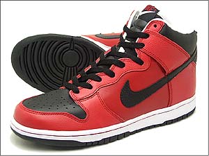 NIKE dunk high varsityred ナイキ　ダンク　ハイ