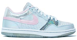 nike wmns court force low le [silver/pink] (316399-061) ナイキ コートフォース ロー LE 「ミラーボール シルバー」