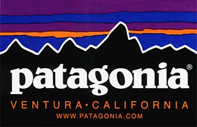 カラーモチーフとなった「patagonia」ロゴ