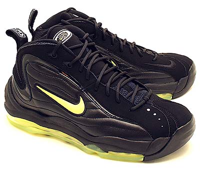 Nike air max uptempo black volt on sale