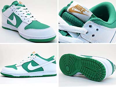 NIKE DUNK LOW [LUCKY GREEN/WHITE-MTLLC GOLD] 写真1