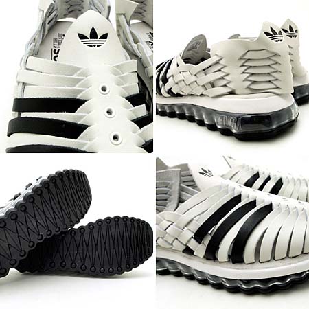 adidas OBYO Jeremy Scott JS MEGA SOFT CELL SANDALS [WHITE/BLACK] V22821 写真2