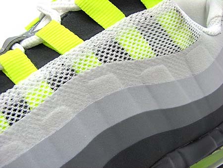 NIKE AIR MAX 95 NO-SEW [ANTHRACITE/VOLT-CLASSIC GREY-WOLF GREY] 511306-040