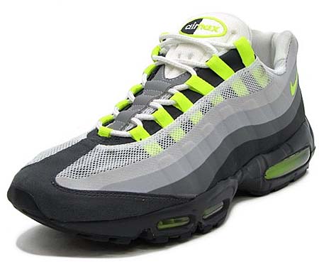 NIKE NIKE AIR MAX 95 NO-SEW [ANTHRACITE/VOLT-CLASSIC GREY-WOLF GREY] 511306-040 画像