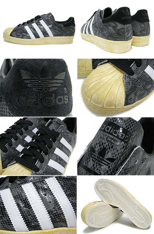 adidas Originals SUPER STAR 80s [BLACK/WHITE DOWN/LEGACY] G95846 写真1