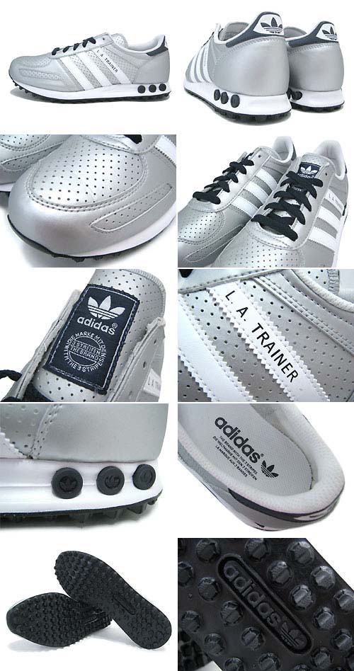 adidas Originals LA TRAINER [Metallic Silver/White/Legend Ink] Q20738 写真1
