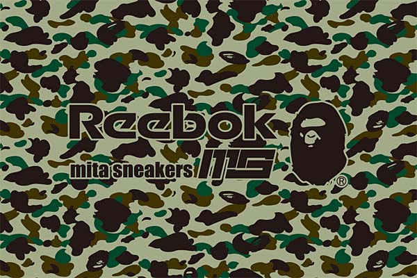 Reebok x A BATHING APE x mita sneakers INSTA PUMP FURY OG [CAMO/WHT] V61765