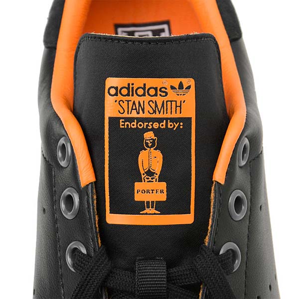 adidas Originals x PORTER Stan Smith [BLACK / ORANGE] 386-10250