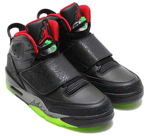 NIKE JORDAN SON OF MARVIN THE MARTIAN [BLACK / GYM RED-COOL GREY-GREEN PULSE] 512245-006