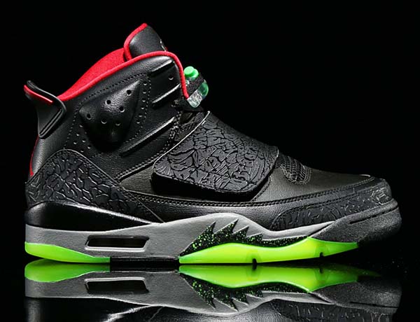 NIKE JORDAN SON OF MARVIN THE MARTIAN [BLACK / GYM RED-COOL GREY-GREEN PULSE] 512245-006