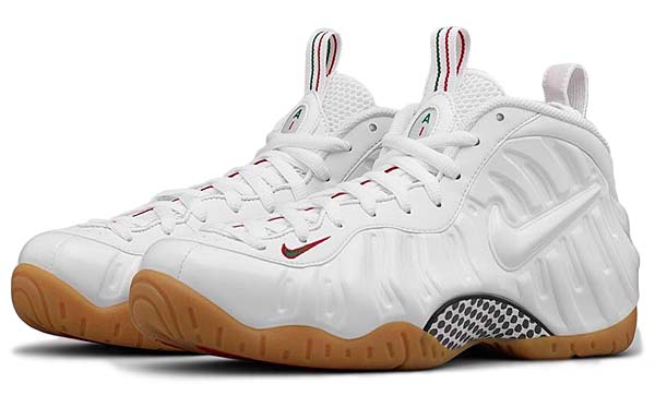 NIKE AIR FOAMPOSITE PRO GUCCI [WHITE / WHITE-GYM RED-GORGE GREEN] 624041-102