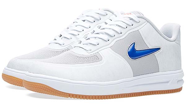 NIKE x CLOT LUNAR FORCE 1 FUSE SP [NEUTRAL GREY / UNIVERSITY RED-GAME ROYAL-WHITE] 717303-064