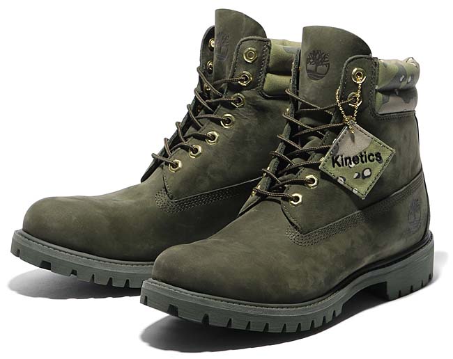 Timberland for Kinetics 6 inch Double Collar Boot [OLIVE DRAB] a1isi