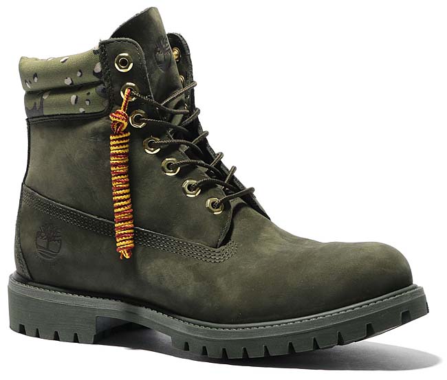 Timberland for Kinetics 6 inch Double Collar Boot [OLIVE DRAB] a1isi