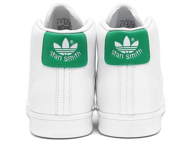 adidas Originals STAN SMITH MID [RUNNING WHITE / RUNNING WHITE / GREEN] BB0069