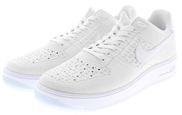 NIKE AIR FORCE 1 ULTRA FLYKNIT LOW [WHITE / WHITE-ICE] 817419-100