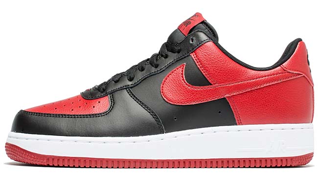 NIKE AIR FORCE 1 LOW [BLACK / WHITE / GYM RED] 820266-009