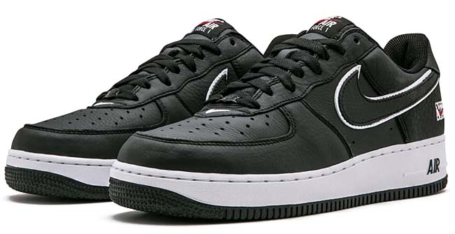 NIKE AIR FORCE 1 LOW NYC [BLACK / WHITE-UNIVERSITY RED] 845053-002