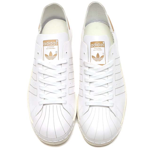adidas Originals SUPERSTAR 80s DECON [RUNNING WHITE / RUNNING WHITE / VINTAGE WHITE] BZ0109