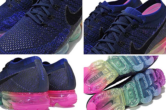 NIKE AIR VAPORMAX FLYKNIT MIKELAB "BE TRUE." [DEEPROYAL BLUE/CONCORD-WHT-PINK] 883275-400