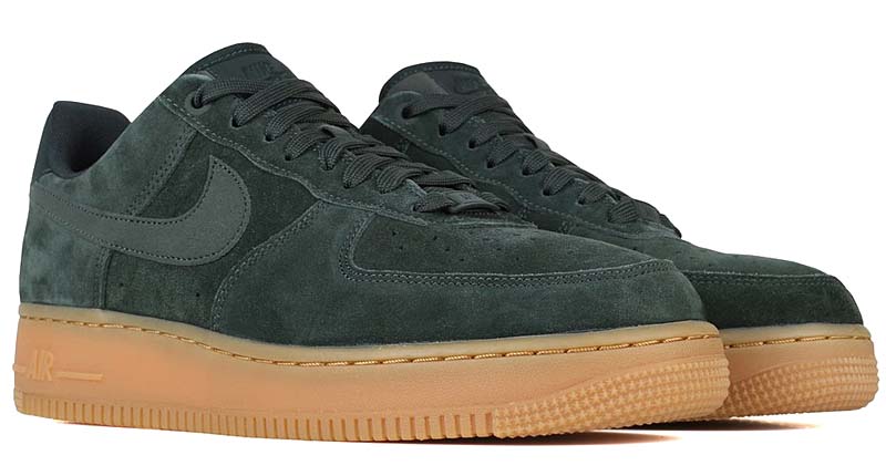 NIKE AIR FORCE 1 07 LV8 SUEDE [OUTDOOR GREEN / OUTDOOR GREEN] aa1117-300 ナイキ エアフォース1 07 LV8 スエード 「グリーン/ガム」