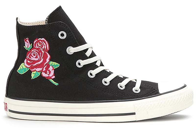 CONVERSE ALL STAR ROSE-EMBROIDERY HI [BLACK/RED] 32992381