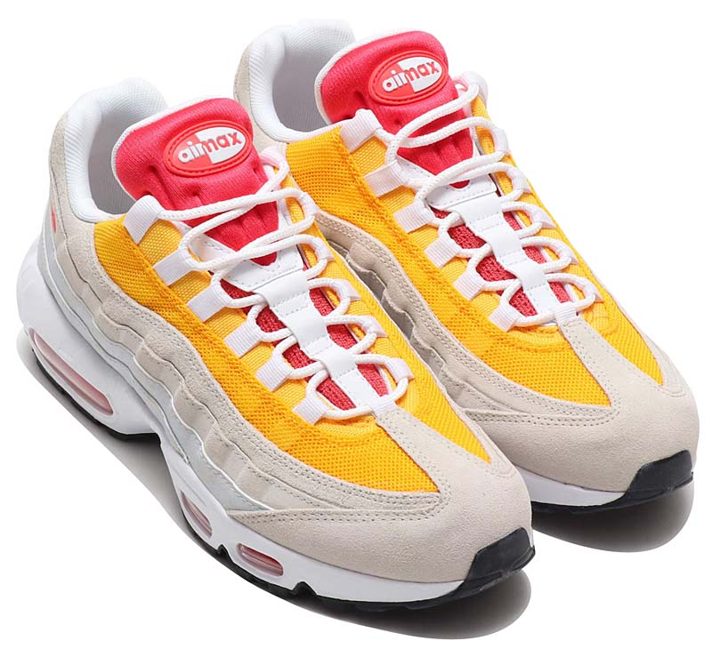 NIKE AIR MAX 95 ESSENTIAL LIGHT BONE / EMBER GLOW-UNIVERSITY GOLD AT9865-003 ナイキ エアマックス95 エッセンシャル オレンジ/レッド/ベージュ/グレー