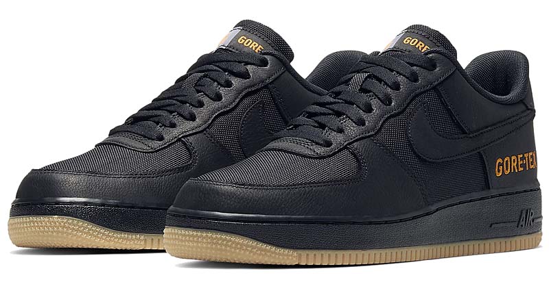 NIKE AIR FORCE 1 LOW GTX BLACK / BLACK-LIGHT CARBON-BRIGHT CERAMIC CK2630-001 ナイキ エアフォース1 ロー ゴアテックス ブラック/オレンジ