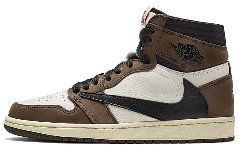 TRAVIS SCOTT x NIKE CACTUS JACK AIR JORDAN 1 HIGH OG TS SAIL / DARK MOCHA-UNIVERSITY RED-BLACK CD4487-100 トラビス・スコット × ナイキ カクタス・ジャック エアジョーダン1 ハイ OG 「ブラウン/ホワイト/ブラック」