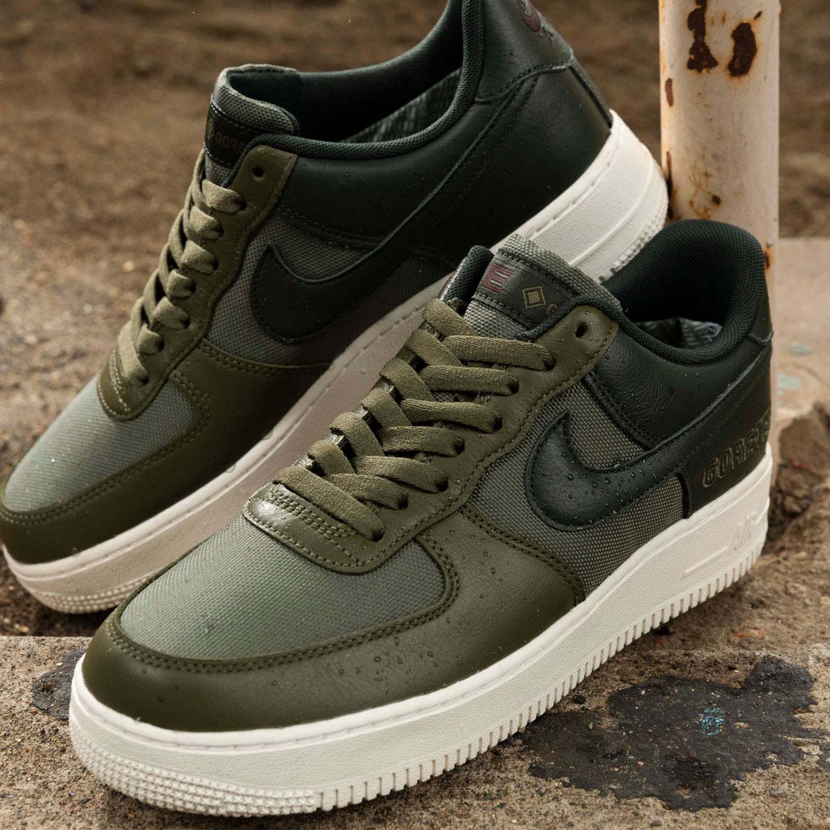 物欲スニーカー | NIKE AIR FORCE 1 GTX GORE-TEX [MEDIUM OLIVE / DEEPEST GREEN-SAIL]  (CT2858-200)