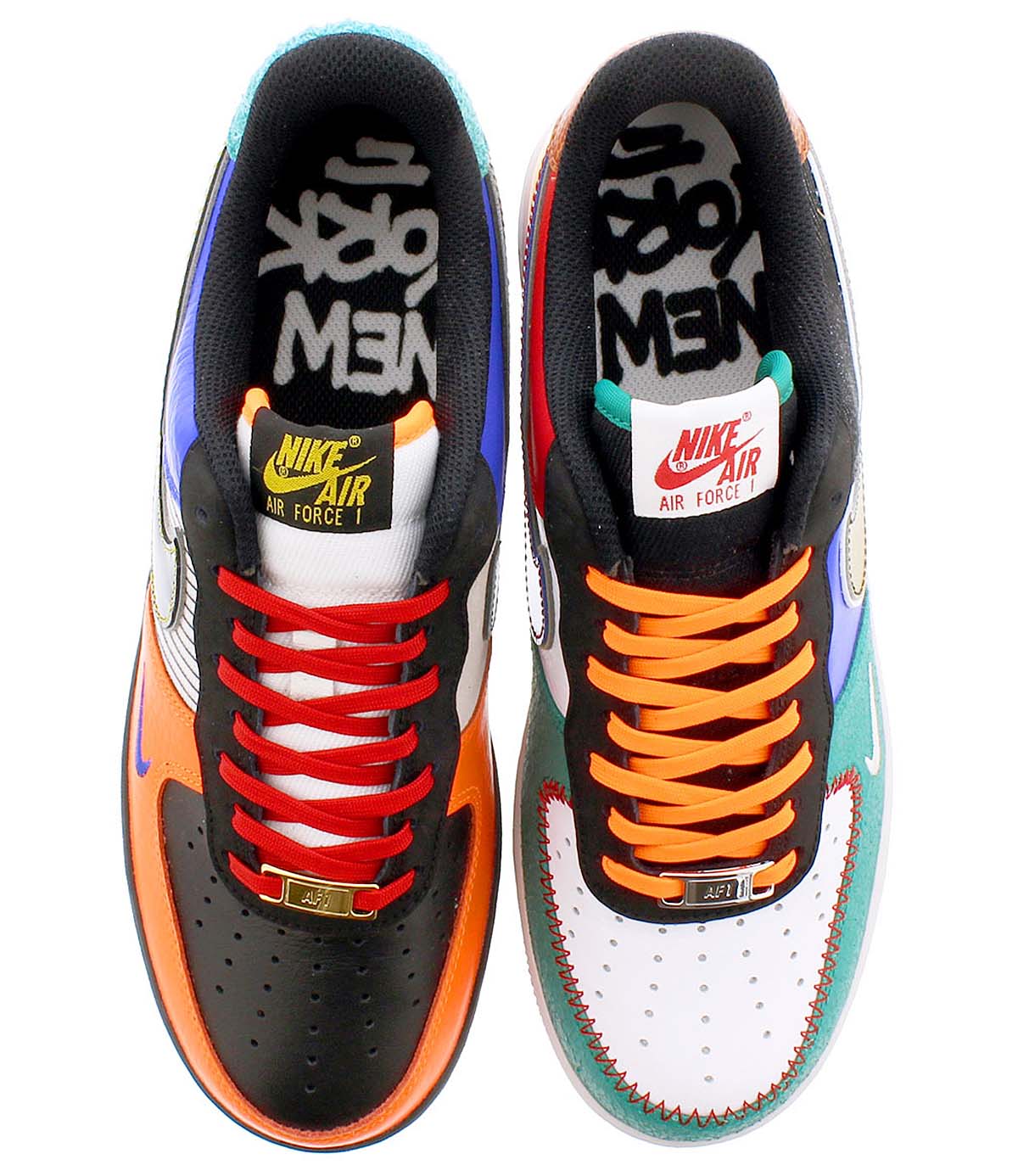 NIKE AIR FORCE 1 07 LV8 " WHAT THE NYC" WHITE /BLACK / TOTAL ORANGE-RACER BLUE CT3610-100 ナイキ エア フォース 1 07 LV8 WHAT THE NYC ホワイト/ブラック/オレンジ/ブルー