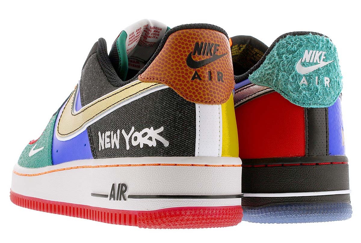 NIKE AIR FORCE 1 07 LV8 " WHAT THE NYC" WHITE /BLACK / TOTAL ORANGE-RACER BLUE CT3610-100 ナイキ エア フォース 1 07 LV8 WHAT THE NYC ホワイト/ブラック/オレンジ/ブルー
