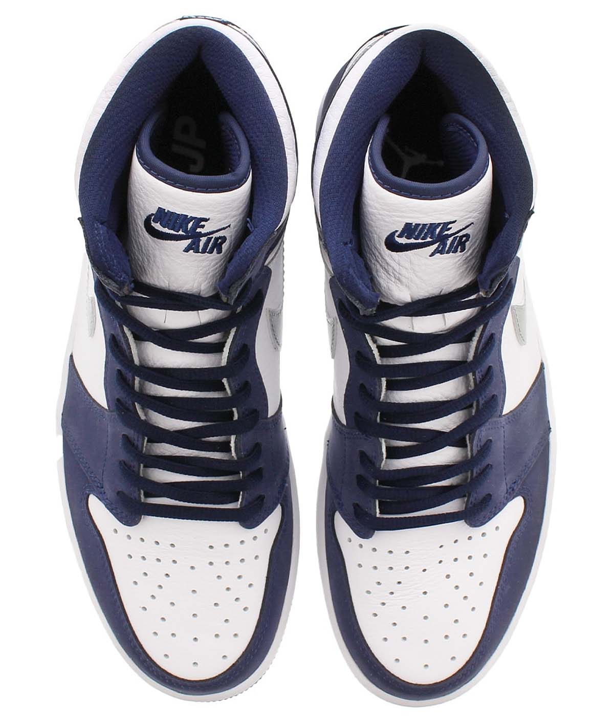 NIKE AIR JORDAN 1 RETRO HIGH OG CO.JP WHITE / MIDNIGHT NAVY / METALLIC SILVER DC1788-100 ナイキ エア ジョーダン 1 レトロ ハイ OG CO.JP ホワイト/ネイビー/シルバー