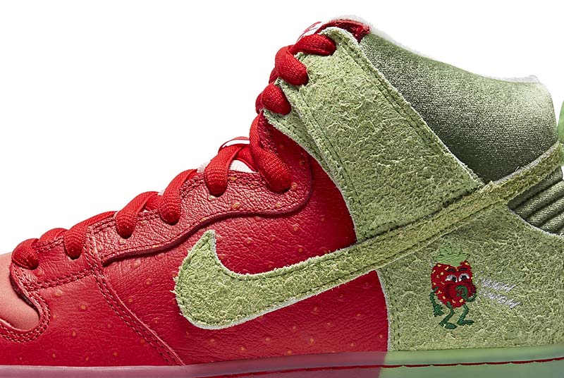 NIKE SB DUNK HIGH PRO QS Strawberry Cough UNIVERSITY RED / SPINACH GREEN-MAGIC EMBER CW7093-600 ナイキ SB ダンク ハイ プロ ストロベリーコフ レッド/グリーン