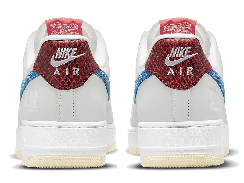 UNDEFEATED × NIKE AIR FORCE 1 LOW DUNK vs AF1  GREY FOG / IMPERIAL BLUE DM8461-001 アンディフィーテッド × ナイキ エアフォース1 ロー 「ダンク vs AF1」 グレー/ブルー/レッド