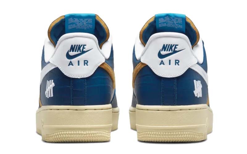 UNDEFEATED x NIKE AIR FORCE 1 LOW SP 5 On It COURTBLUE / WHITE DM8462-400 アンディフィーテッド ✕ ナイキ エアフォース1 ロー SP ブルー/イエロー/ホワイト
