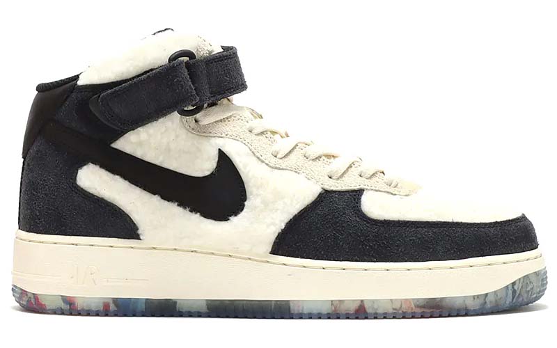 NIKE AIR FORCE 1 MID 07 PRM PANDA COCONUT MILK / BLACK-CASHMERE-CLEAR DO2123-113 ナイキ エアフォース1 ミッド 07 プレミアム パンダ ホワイト/ブラック