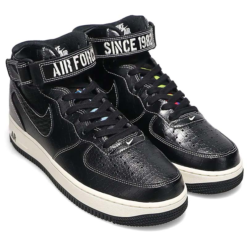 物欲スニーカー | NIKE AIR FORCE 1 MID 07 LX [BLACK / BLACK-PALE