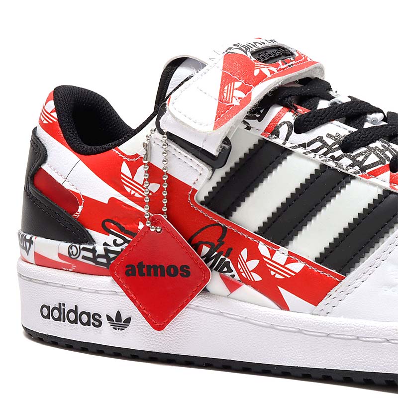 atmos x adidas FORUM LOW GRAFFITI FOOTWEAR WHITE / CORE BLACK / ACTIVE RED GW3487 アトモス × アディダス フォーラム ロー グラフィティ ホワイト/ブラック/レッド