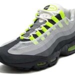 NIKE AIR MAX 95 NO-SEW [ANTHRACITE/VOLT-CLASSIC GREY-WOLF GREY] (511306-040)