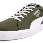 Puma CLYDE CANVAS LEATHER FS [OLIVE/WHITE] (352955 01)