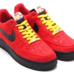 NIKE AIR FORCE 1 LOW [UNIVERSITY RED/BLACK-UNIVERSITY RED/TOUR YELLOW] (488298-617)