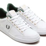FRED PERRY HOPMAN LEATHER 80YEARS [WHITE/GREEN/GOLD] (b6219-100)