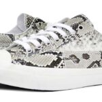 CONVERSE JACK PURCELL NATURAL PYTHON LEATHER [WHITE/BLACK] (32242450)