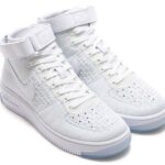 NIKE AIR FORCE 1 ULTRA FLY KNIT MID [WHITE / WHITE-PURE PLATINUM] (818018-100)