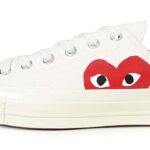 play COMME des GARCONS x CONVERSE ALL STAR [OFFWHITE / RED] (cdg-150207c)